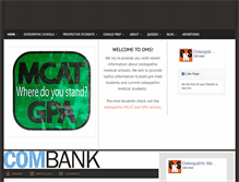 Tablet Screenshot of osteopathicmedstudent.com